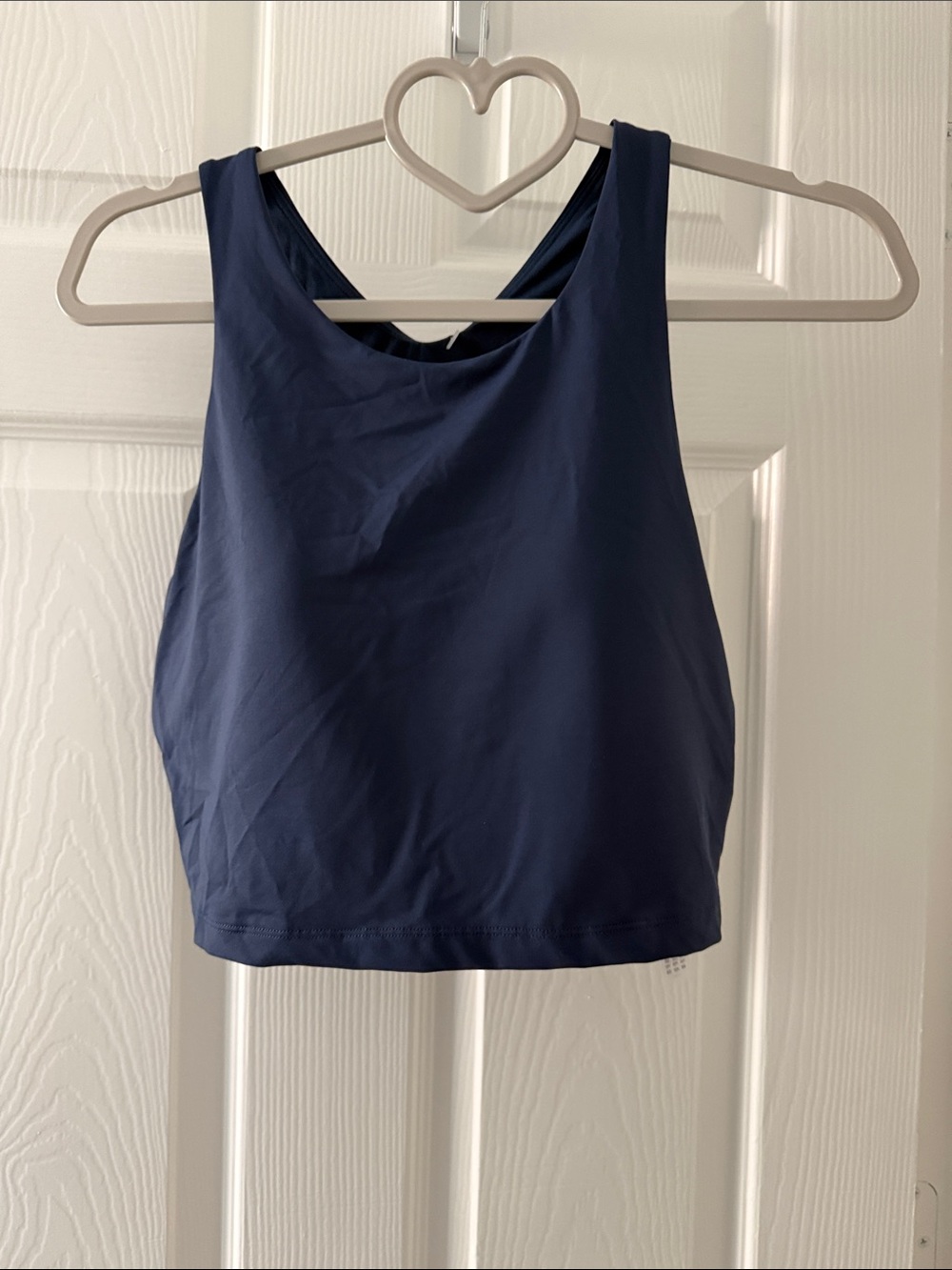 CRZ YOGA Navy High Neck Crop Tank